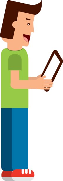 等距头像与平板电脑孤立图标设计图片下载