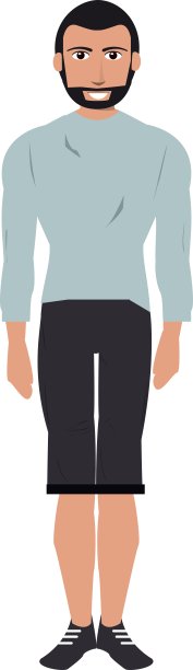 单身男子与短裤图标图片下载