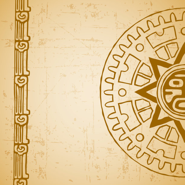 玛雅太阳一半图片下载