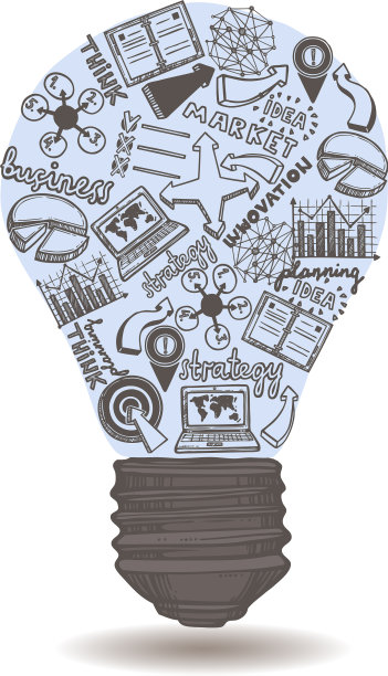 里面有素描的灯泡图片下载