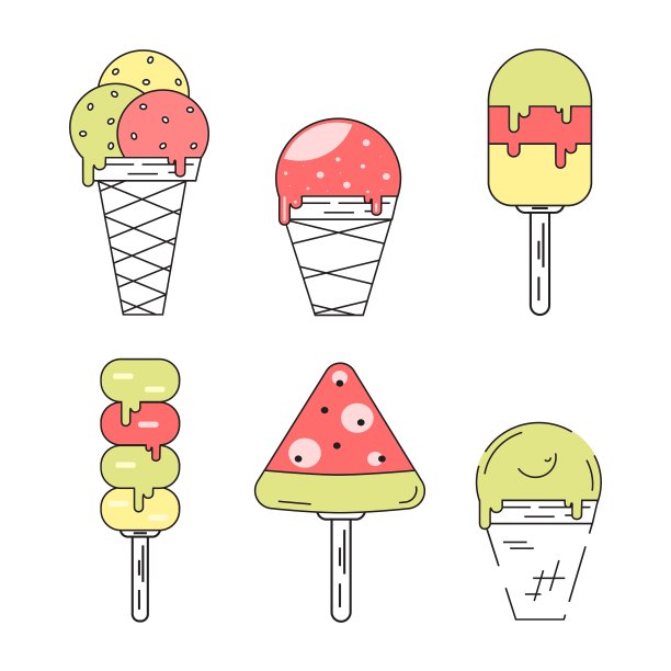 冰淇淋集图片下载