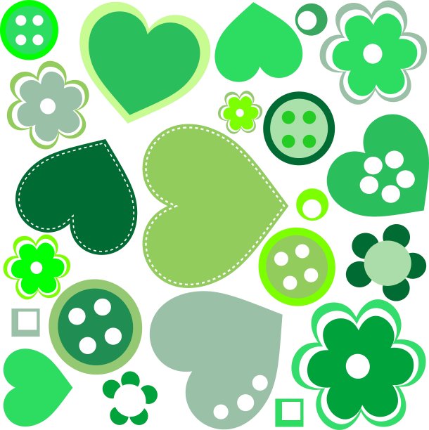 无缝模式与缝制钮扣图片下载