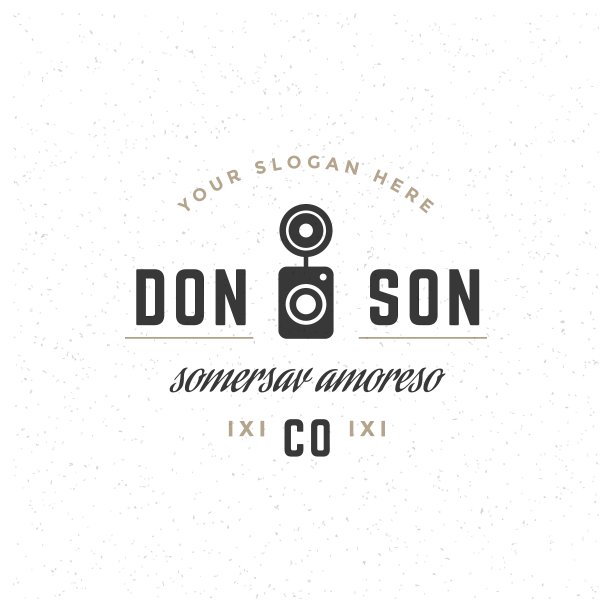 摄影师标志模板设计元素图片下载