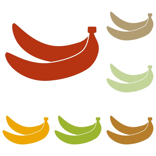 香蕉简单的标志图片下载