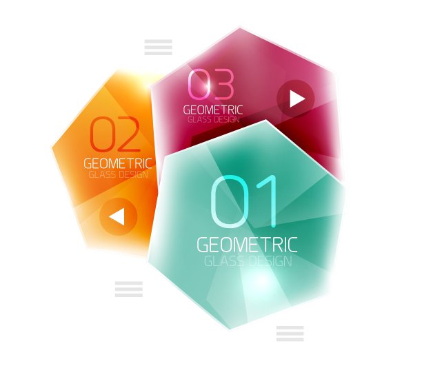 六角选项信息图图片下载