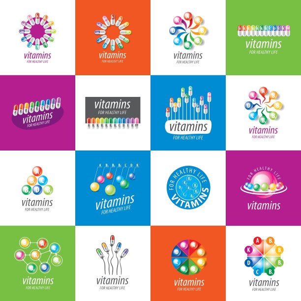 标志的维生素图片下载