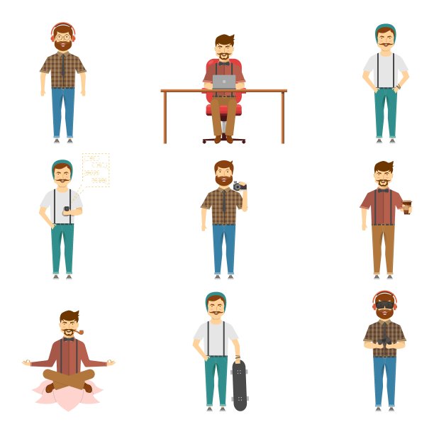 潮人角色集图片下载