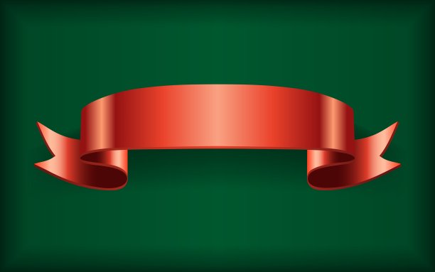 红丝带绿色图片下载