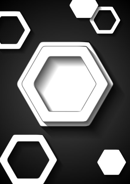 抽象黑白技术背景图片下载