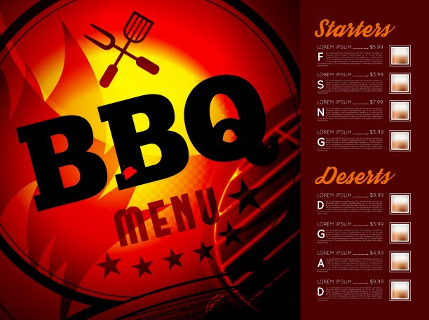 烧烤菜单设计图片下载