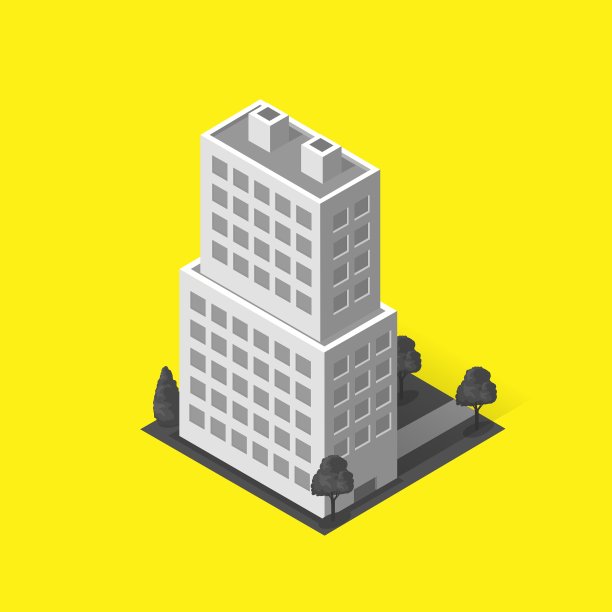 摩天大楼和房屋建筑的标志图片下载