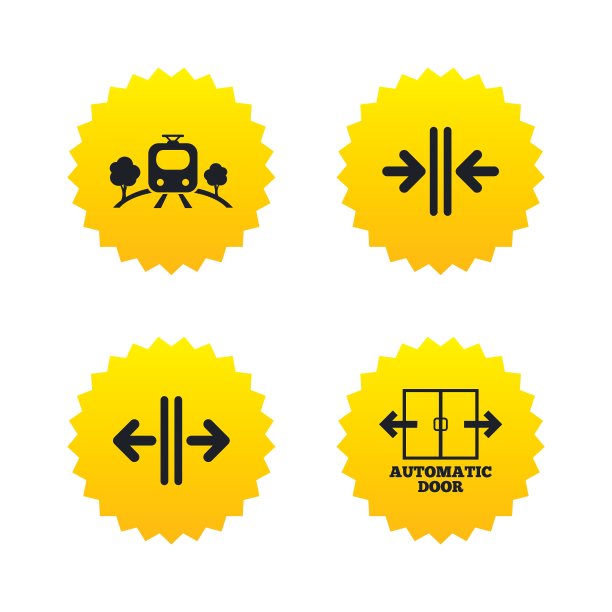 火车铁路标志自动门标志图片下载