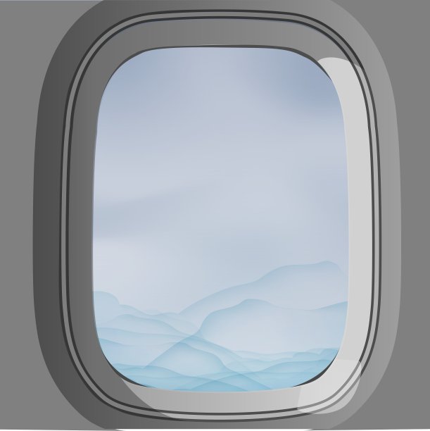 窗口飞机图片下载