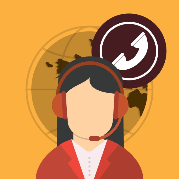 呼叫中心设计全球通信平面图片下载