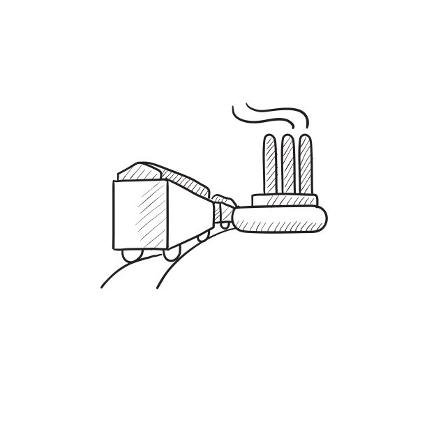 工厂与铁路草图图标图片下载