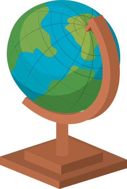 行星地球学校孤立图标设计图片下载