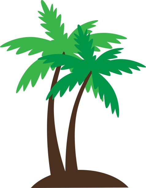 夏天棕榈海滩图片下载