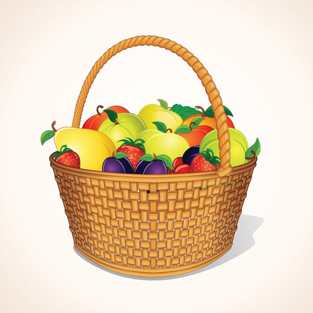 有机水果篮图片下载