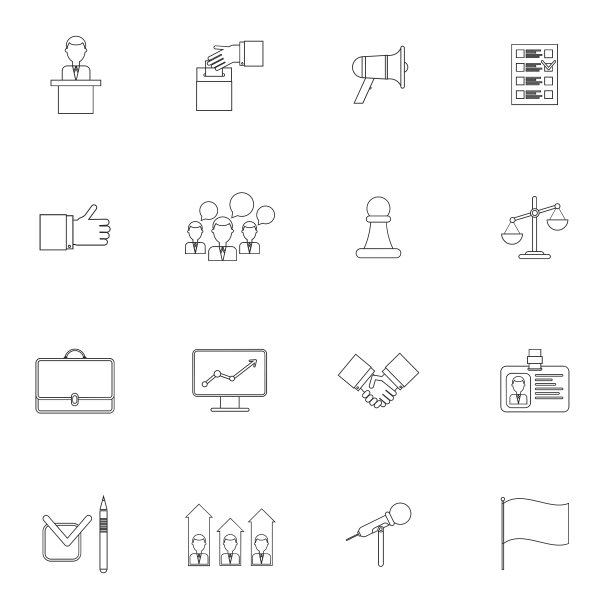 选举图标设置大纲图片下载