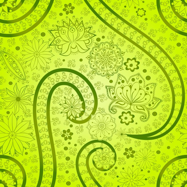 复古花卉图案民族无缝背景图片下载