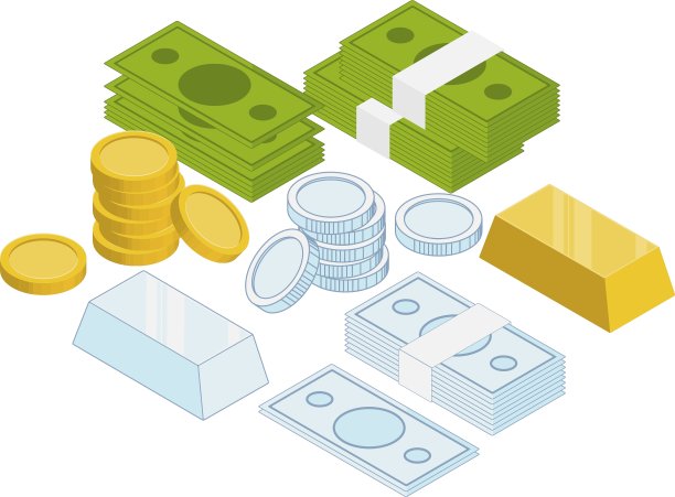 等距铸币金条图片下载