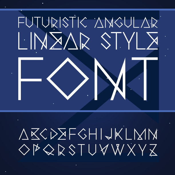 线性字体-未来的角度字体图片下载