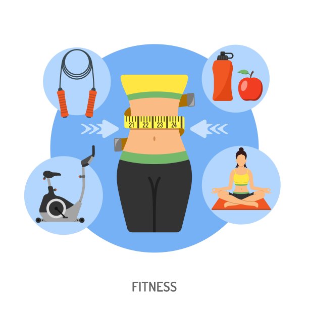 健康生活方式和健身理念图片下载