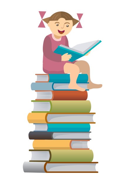 小女孩的读者图片下载