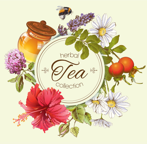 花草茶的横幅图片下载