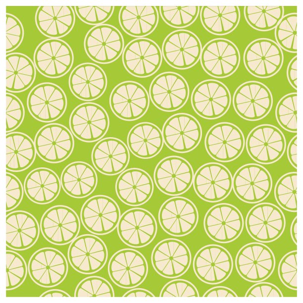 叶、果、花无缝图案图片下载