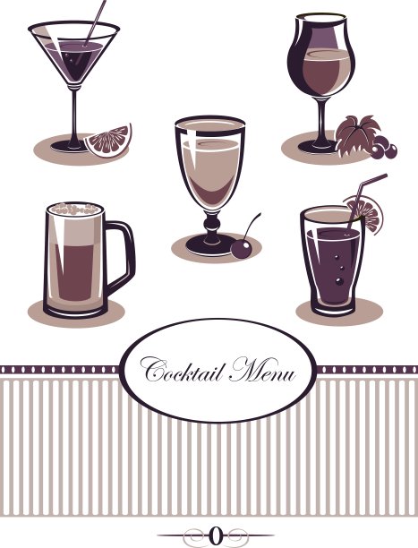 饮料图标设置为紫色菜单图片下载