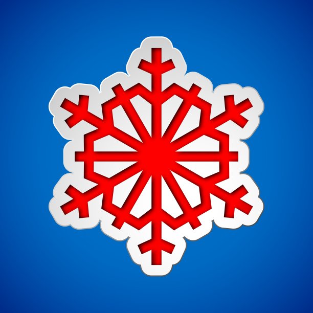 剪纸圣诞雪花图片下载