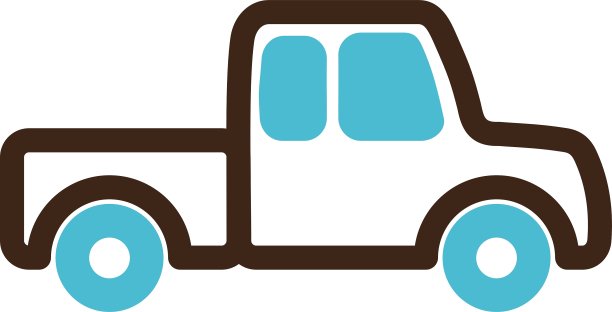 农场皮卡图标图片下载