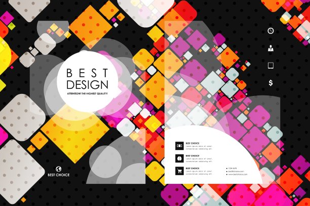 一套宣传册海报设计模板图片下载