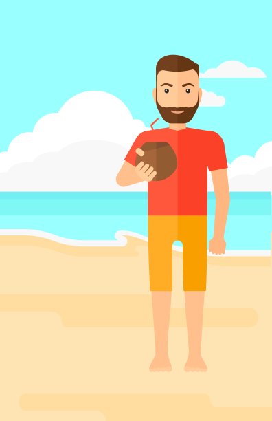 男人喝鸡尾酒图片下载