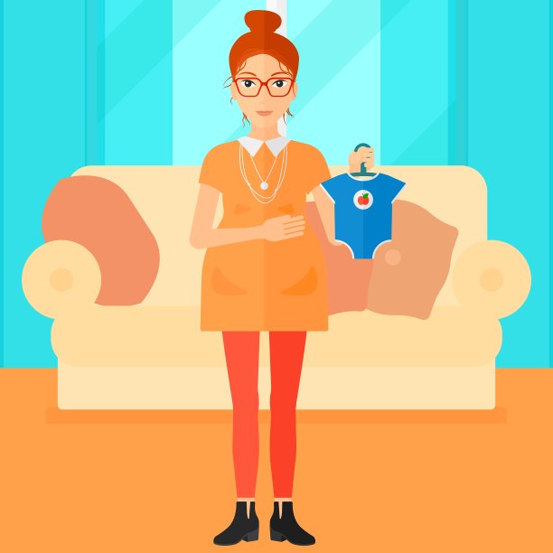 孕妇和婴儿的衣服图片下载