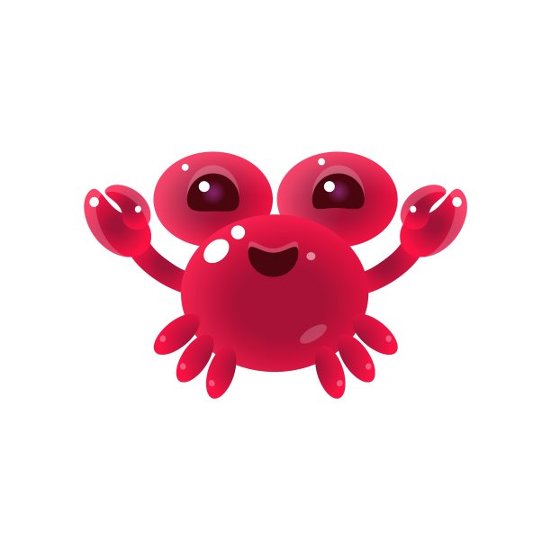 粉色气球蟹图片下载