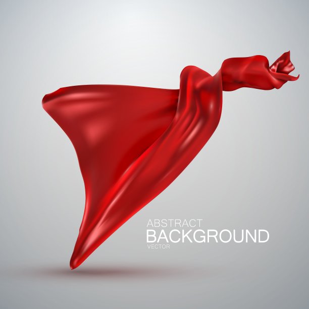 红色丝绸面料图片下载