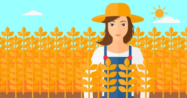 麦田里的人图片下载