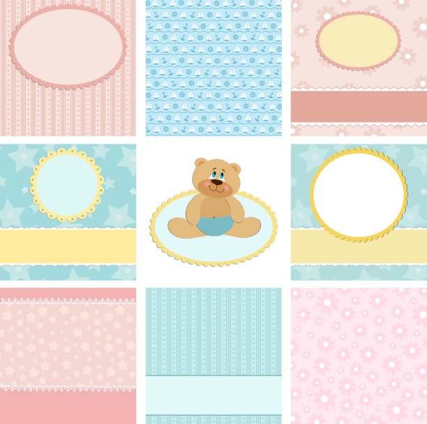 收集明信片背景图片下载