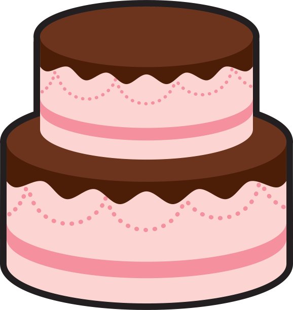 蛋糕派对奶油蛋糕店生日图标图片下载