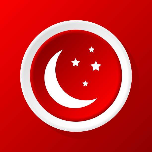 红色的新月图标图片下载