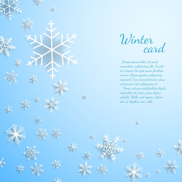 有雪花的圣诞卡图片下载