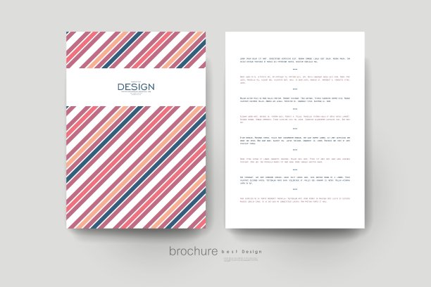 抽象的宣传册模板传单布局图片下载