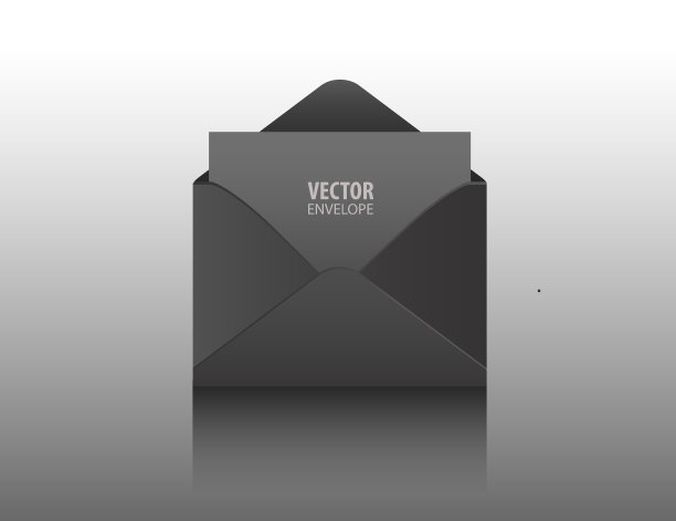 布莱克打开了一个孤立的信封图片下载