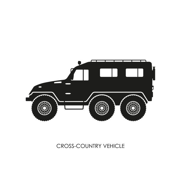 越野车辆的剪影图片下载