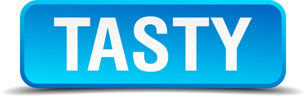 美味的蓝色3d逼真的方形隔离按钮图片下载