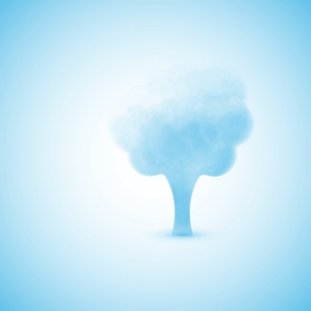 云朵以树的形式出现图片下载