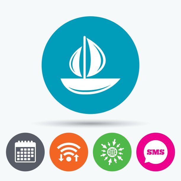 帆船图标船的标志图片下载