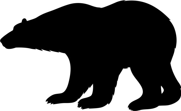 白熊轮廓图片下载